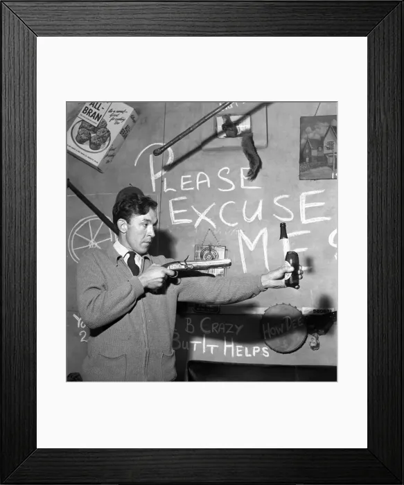 Framed Print : The customers of the Old Turkey Cock pub near Hunston in Herts. 1956 A273-004 Framed Print : The customers of the Old Turkey Cock pub near Hunston in Herts. 1956 A273-004