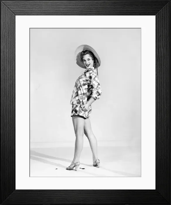 Framed Print : Clothing: Fashion: Beachwear. 1955 B244-003 Framed Print : Clothing: Fashion: Beachwear. 1955 B244-003