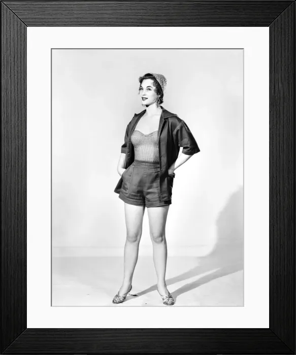 Framed Print : Clothing: Fashion: Beachwear. 1955 B244-001 Framed Print : Clothing: Fashion: Beachwear. 1955 B244-001