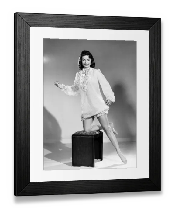 Framed Print : Clothing: Fashion: Nightwear. Woman wearing night dress. B232-002 Framed Print : Clothing: Fashion: Nightwear. Woman wearing night dress. B232-002