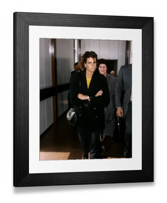 Framed Print : Princess Stephanie Of Monaco at Heathrow Airport
