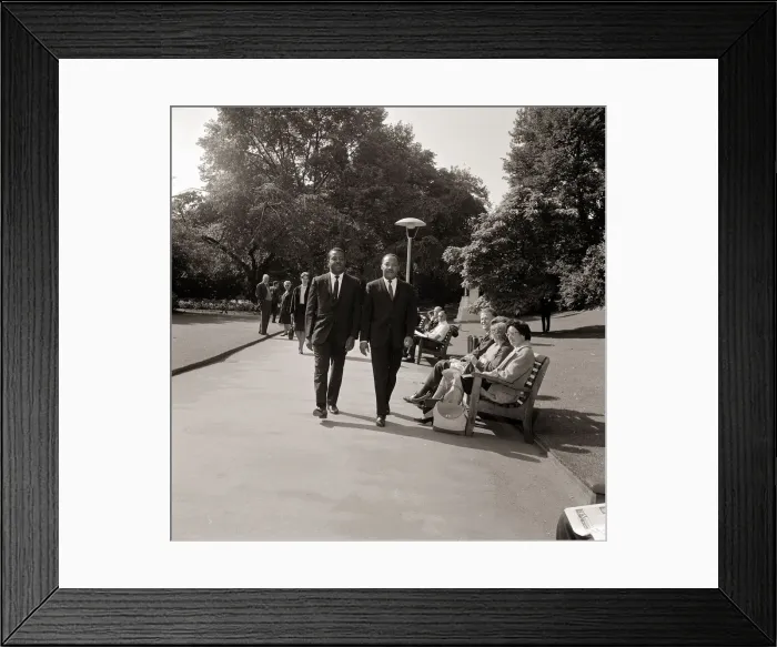 Framed Print : Martin Luther King, September 1964 Arrived in London yesterday 1960s Framed Print : Martin Luther King, September 1964 Arrived in London yesterday 1960s