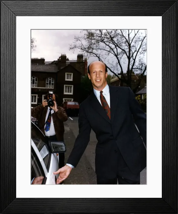 Framed Print : John Bryan American Multi Millionaire friend and advisor to Duchess of York leaving his