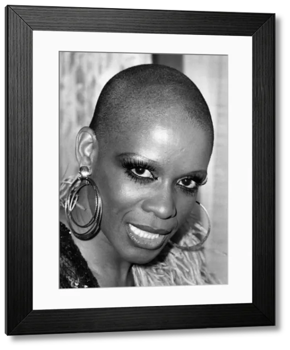 Framed Print : Actress Lisette Malidor. March 1980 P007928 Framed Print : Actress Lisette Malidor. March 1980 P007928
