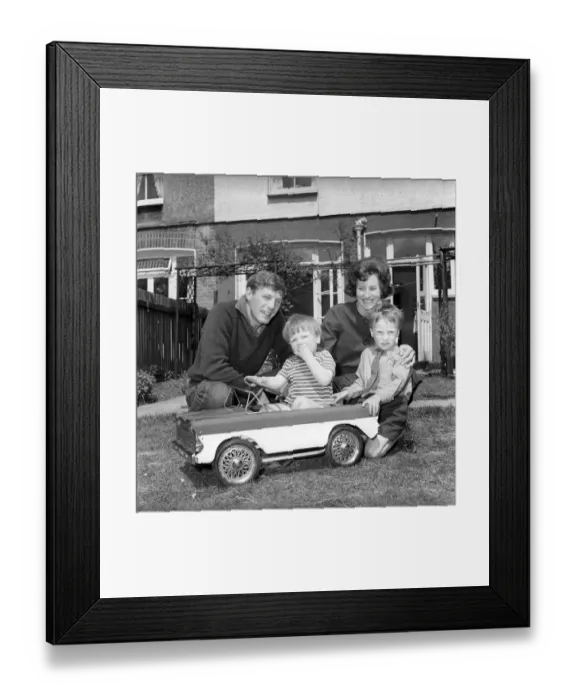 Framed Print : Actor John Line who stars in the TV Series Emergency ward 10