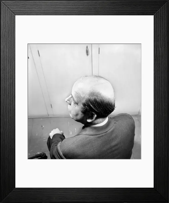 Framed Print : Bald headed man. 1963 A774-007 Framed Print : Bald headed man. 1963 A774-007