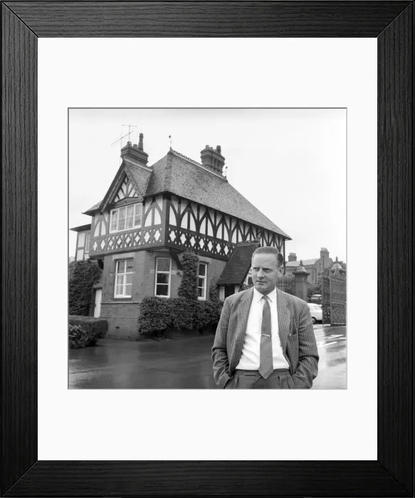 Framed Print : TV Gardener Percy Thrower - seen here at home. 1966 A968 Framed Print : TV Gardener Percy Thrower - seen here at home. 1966 A968