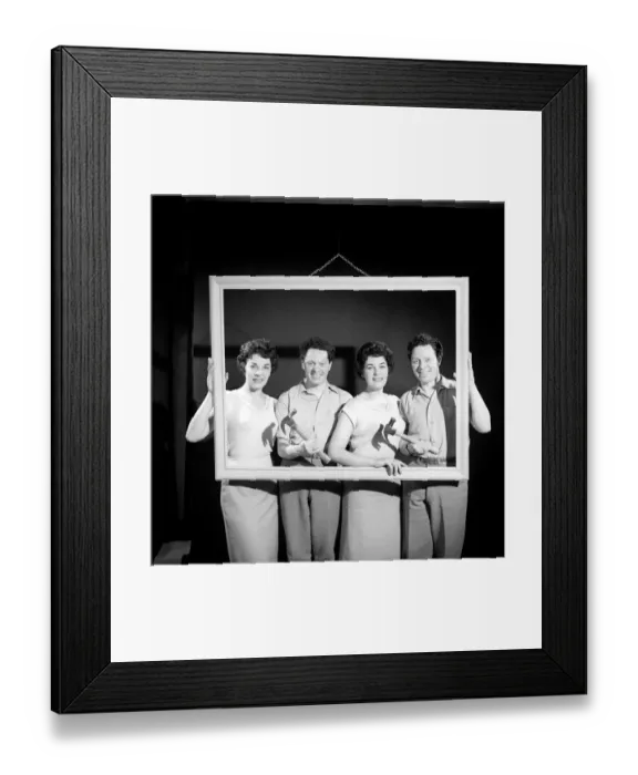 Framed Print : D. I. Y. : Putting your friends in the picture. 1959 A783-002