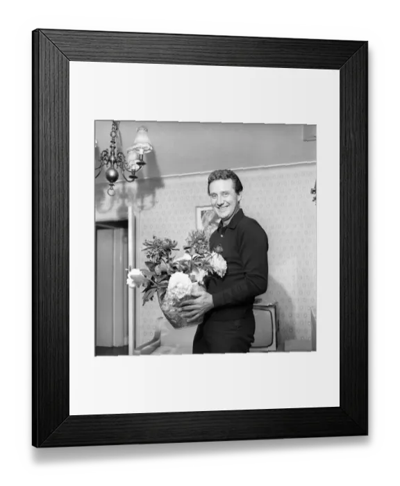 Framed Print : Actor Patrick McNee seen here at home. 1960 A999 Framed Print : Actor Patrick McNee seen here at home. 1960 A999