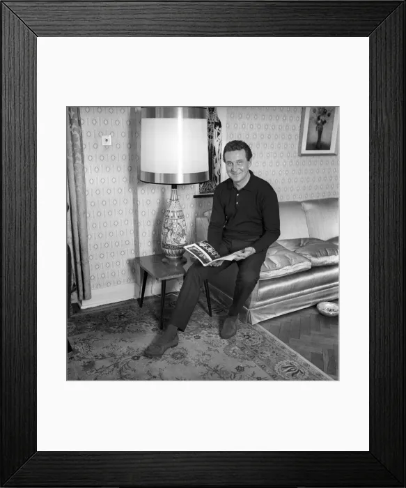 Framed Print : Actor Patrick McNee seen here at home. 1960 A999-010 Framed Print : Actor Patrick McNee seen here at home. 1960 A999-010