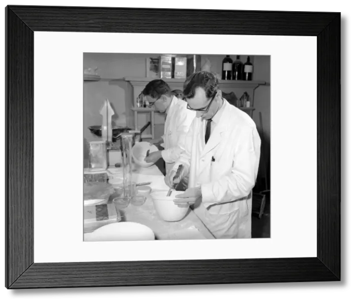 Framed Print : False teeth factory in Dundee: The factory makes and bakes in their kiln (oven Framed Print : False teeth factory in Dundee: The factory makes and bakes in their kiln (oven