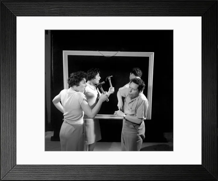 Framed Print : D. I. Y. : Putting your friends in the picture. 1959 A783-007