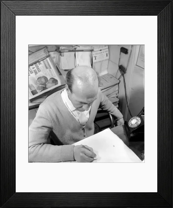 Framed Print : Bald headed man. 1963 A774-005 Framed Print : Bald headed man. 1963 A774-005