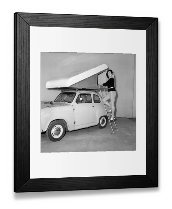 Framed Print : Inventions: Car Roof Tent: A new revolutionary camping invention The Roof Tent Framed Print : Inventions: Car Roof Tent: A new revolutionary camping invention The Roof Tent