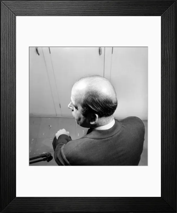 Framed Print : Bald headed man. 1963 A774-008 Framed Print : Bald headed man. 1963 A774-008