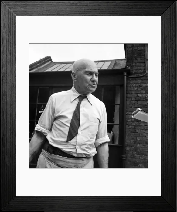 Framed Print : Taxidermist Workshop. January 1960 A715-006