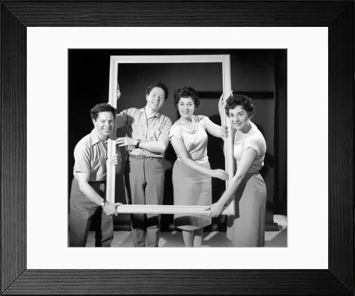 Framed Print : D. I. Y. : Putting your friends in the picture. 1959 A783-001