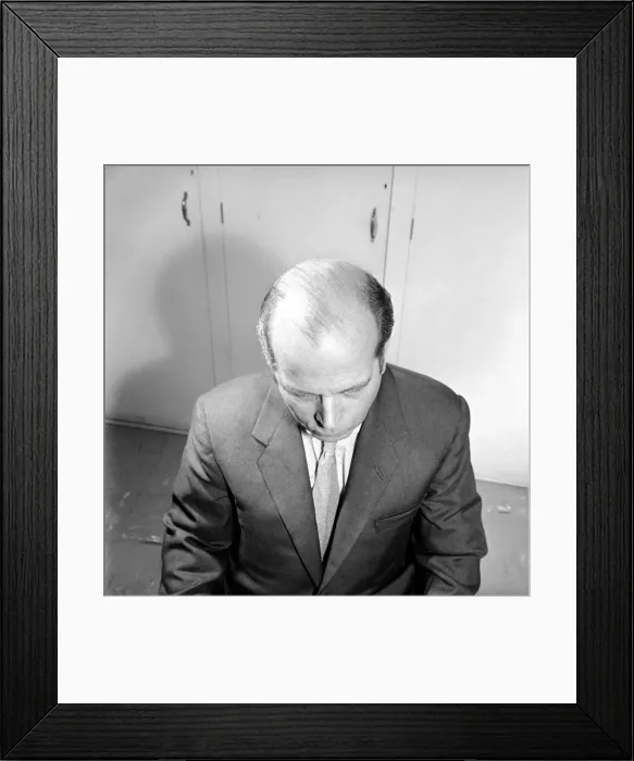 Framed Print : Bald headed man. 1963 A774-002 Framed Print : Bald headed man. 1963 A774-002