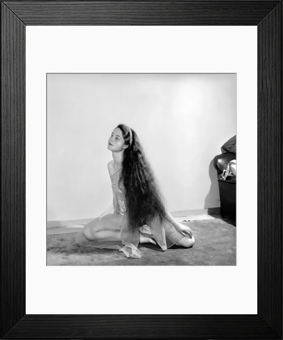 Framed Print : Fashion: Hair Styles: Judith Hoare seen here showing off her waist length hair Framed Print : Fashion: Hair Styles: Judith Hoare seen here showing off her waist length hair
