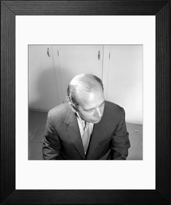 Framed Print : Bald headed man. 1963 A774-003 Framed Print : Bald headed man. 1963 A774-003