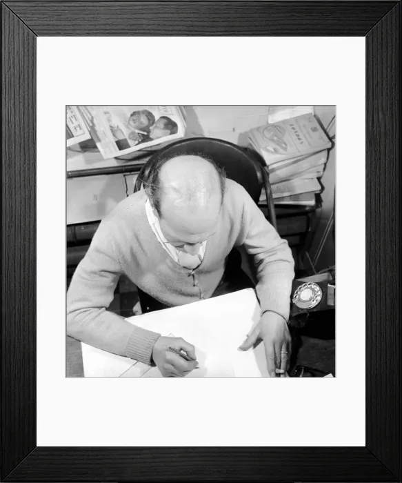 Framed Print : Bald headed man. 1963 A774-004 Framed Print : Bald headed man. 1963 A774-004