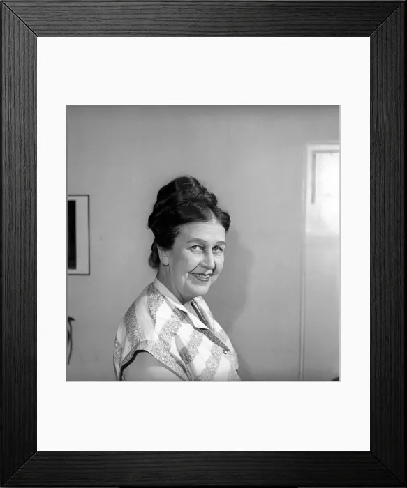 Framed Print : Hair styles: Long hair: Mrs. Mabel Anderson seen here with her floor length hair