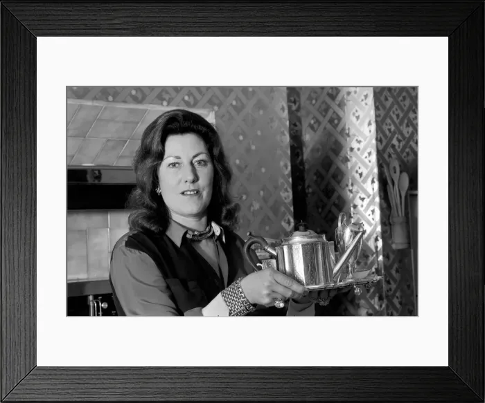 Framed Print : Drink Tea: A lady from high society shows how she makes her idea of a Perfect Cup of Tea Framed Print : Drink Tea: A lady from high society shows how she makes her idea of a Perfect Cup of Tea