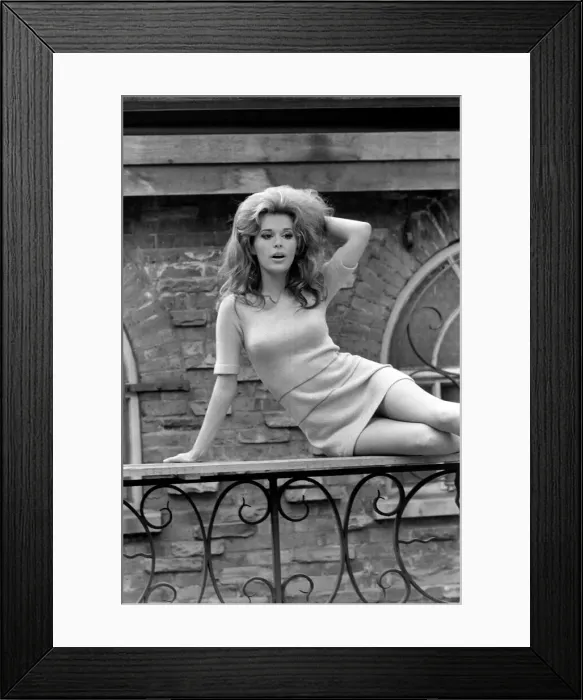 Framed Print : 24 year old Mariana Hill, 5 4'tall, dark brown eyes, and long light brown hair