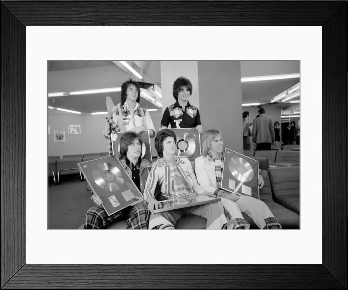 Framed Print : Rolling In Gold: The Bay City Rollers. March 1975 75-01648-005 Framed Print : Rolling In Gold: The Bay City Rollers. March 1975 75-01648-005