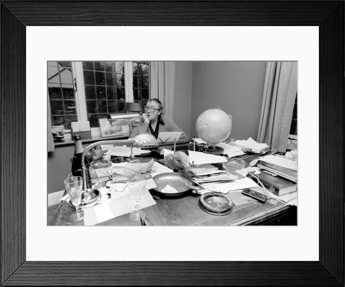 Framed Print : Script-writer Johnny Speight. December 1980 PM 80-07221-001 Framed Print : Script-writer Johnny Speight. December 1980 PM 80-07221-001
