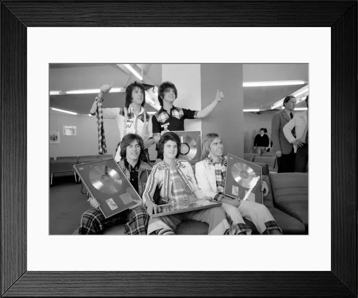 Framed Print : Rolling In Gold: The Bay City Rollers. March 1975 75-01648-002 Framed Print : Rolling In Gold: The Bay City Rollers. March 1975 75-01648-002