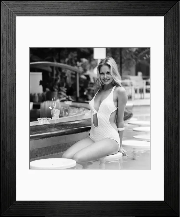 Framed Print : Fashion: Miss South Africa (Miss World). Annaline Kriel. March 1975 75-01350-005 Framed Print : Fashion: Miss South Africa (Miss World). Annaline Kriel. March 1975 75-01350-005