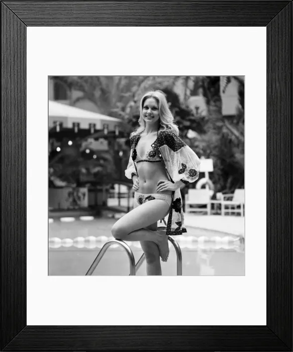 Framed Print : Fashion: Miss South Africa (Miss World). Annaline Kriel. March 1975 75-01350-007 Framed Print : Fashion: Miss South Africa (Miss World). Annaline Kriel. March 1975 75-01350-007