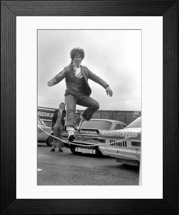 Framed Print : Motorsport / Car / Crash / Accident. First race crunch for the snow Queen Framed Print : Motorsport / Car / Crash / Accident. First race crunch for the snow Queen