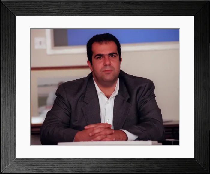 Framed Print : Easyjet owner Stelios Haji-Loannou October 1997