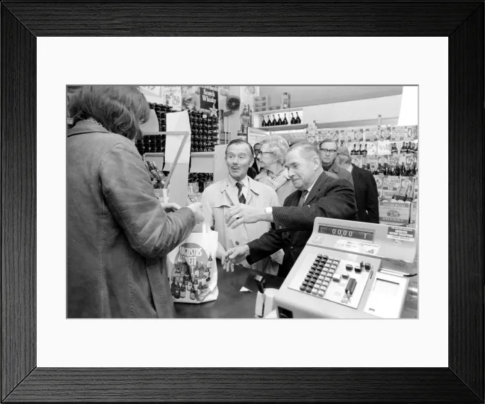 Framed Print : Crowds of people have been trying to beat the budget with the proposed increase in Framed Print : Crowds of people have been trying to beat the budget with the proposed increase in