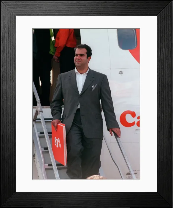 Framed Print : Easyjet owner Stelios Haji-Loannou October 1997 Framed Print : Easyjet owner Stelios Haji-Loannou October 1997