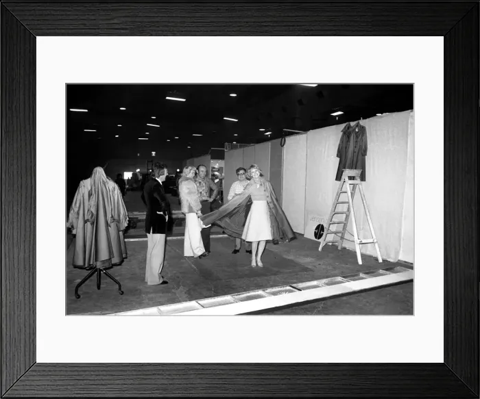 Framed Print : London Fashion Fair International: No stand but the show must go