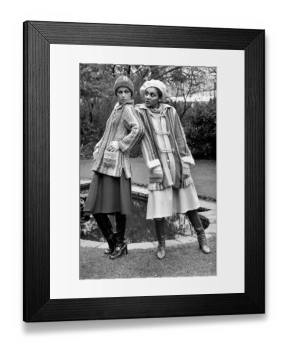 Framed Print : During the build up to London Fashion Week designers unveil their latest knitwear designs