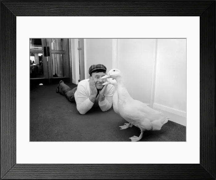Framed Print : Singer and comedian Mike Reid who is presently riding high in the hit parade with his