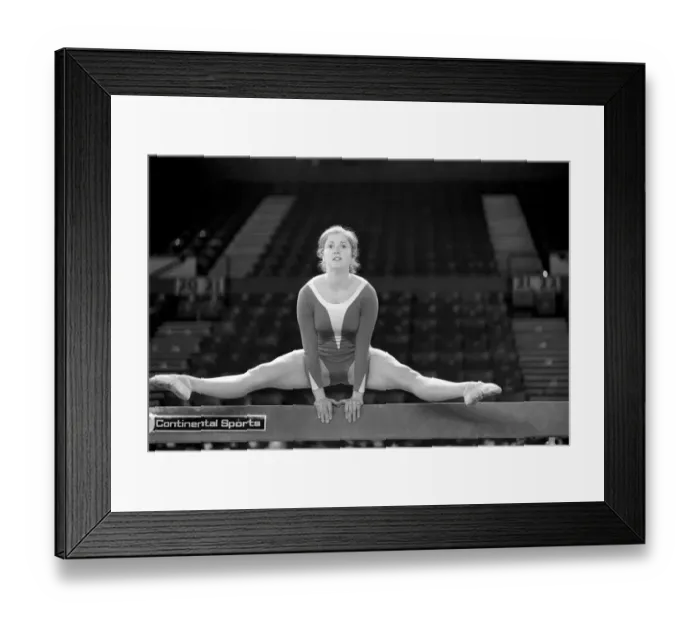 Framed Print : Women Gymnasts: Women gymnasts from all over the world will be competing in the Champions
