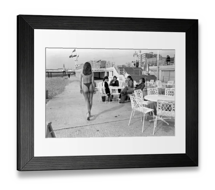Framed Print : Glamour model Felicity Jane wearing the Thong in Brighton (Saturday) Framed Print : Glamour model Felicity Jane wearing the Thong in Brighton (Saturday)