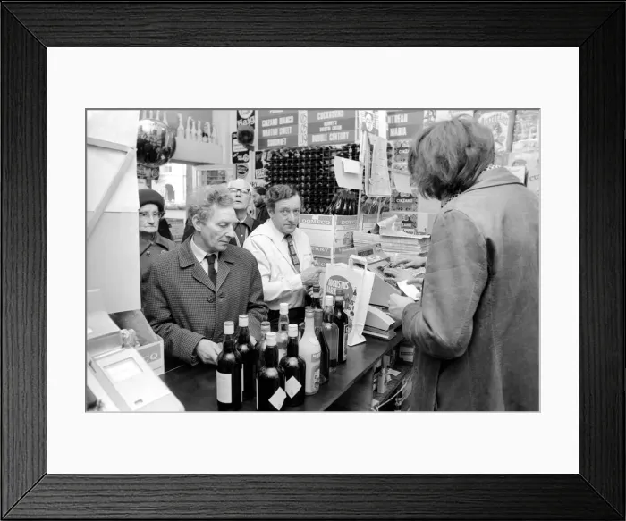 Framed Print : Crowds of people have been trying to beat the budget with the proposed increase in Framed Print : Crowds of people have been trying to beat the budget with the proposed increase in