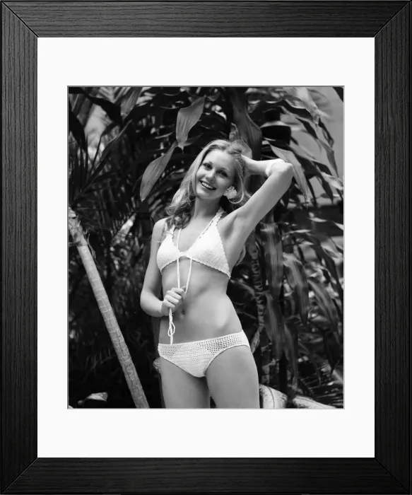 Framed Print : Fashion: Miss South Africa (Miss World). Annaline Kriel. March 1975 75-01350-006 Framed Print : Fashion: Miss South Africa (Miss World). Annaline Kriel. March 1975 75-01350-006