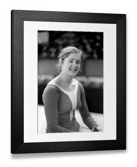 Framed Print : Women Gymnasts: Women gymnasts from all over the world will be competing in the Champions