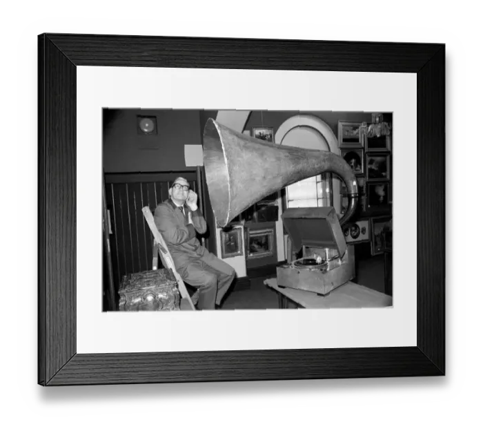 Framed Print : The sound of music. It was a case of give me the good old days for the assistants Framed Print : The sound of music. It was a case of give me the good old days for the assistants