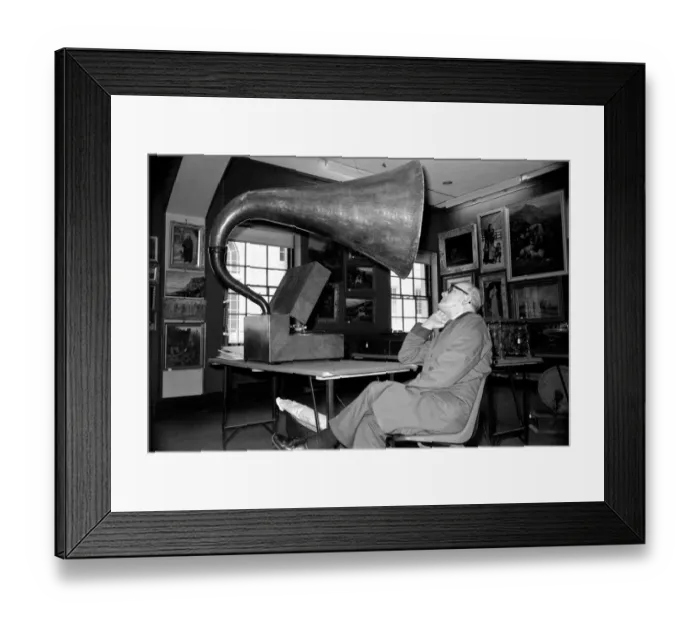 Framed Print : The sound of music. It was a case of give me the good old days for the assistants
