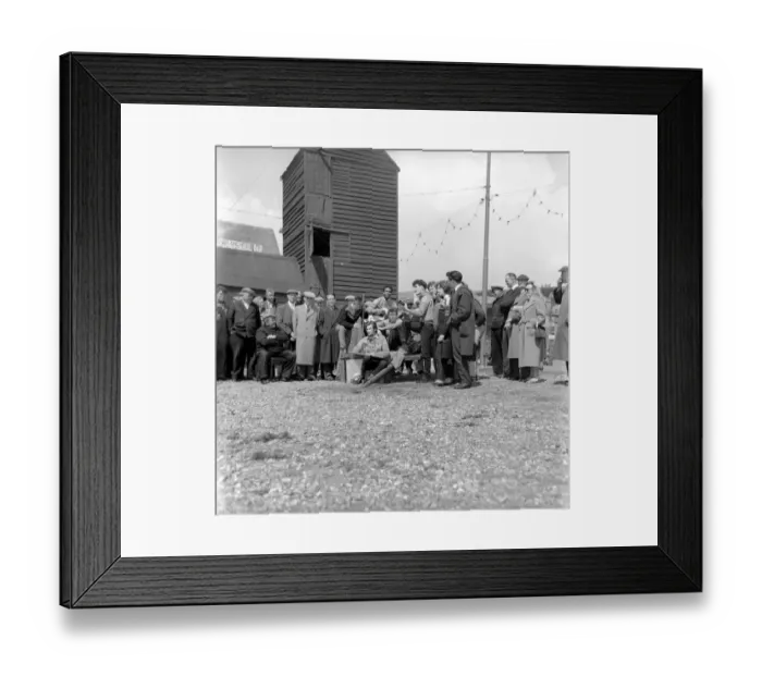 Framed Print : Les Hobeaux Skiffle group seen here performing on the sea front a Hastings. May 1957 Framed Print : Les Hobeaux Skiffle group seen here performing on the sea front a Hastings. May 1957