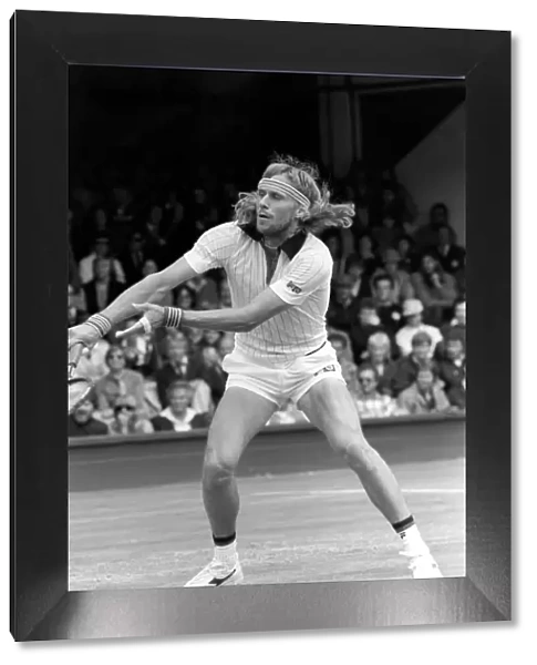 Wimbledon 80, 5th day. Borg v. Glickstein. June 1980 80-3345-021