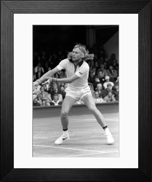 Framed Print : Wimbledon 80, 5th day. Borg v. Glickstein. June 1980 80-3345-021 Framed Print : Wimbledon 80, 5th day. Borg v. Glickstein. June 1980 80-3345-021